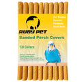 Sanded Perch Covers for Parakeets, Lovebirds, Finches, Canaries, Small Birds, 3/8" Diameter x 7.5" Long | Bird Accessories | pet Bird Supplies | Bird perches for cage | 10 Count