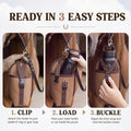 Horse Saddle Water Bottle Holder, Clip-on Nylon Pouch