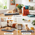 Dog Bed Covers Replacement Washable, Soft Removable Cover Zippered for Pets