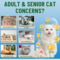 Taurine for Cats, CoQ10 for Cats, Heart Health Support for Adult & Senior Cats, 500 Crunchy Chews with Omega-3 & L-Carnitine, Cat Taurine Supplement for Eye & Muscle Support, Chicken Flavor