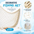 Sukh Fish Net Decorations for Party - 3PCS 39.37 * 78.74 in Fishing Net Decoration Netting for Wall Photo Hanging Nautic
