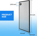 REPTI ZOO Terrarium Screen Cover with Cable Control for Reptile & Aquarium Tank, 36x18 inch Durable Steel Frame & Mesh T