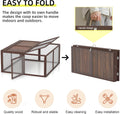 Portable Chicken Run Rabbit Hutch Folding Chicken Cage for Indoor/Outdoor,Top & Side Opening Doors Small Animal Pet Play