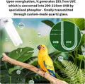 HarmonyHome Bird Cage UVB Light Combo Kit, Avian Sun Lamp 2.4% UVB UVA 20W Compact Fluorescent Bulb for All Kinds Captive Birds, 2 Bulbs Included
