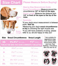 LUCKYPAW Mesh Dog Muzzle for Small Medium Dogs to Prevent Biting Chewing