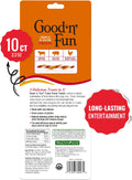 Good 'n' Fun Twists Long-Lasting Dog Treat Made With Real Protein, 10 Count