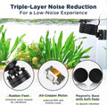 hygger 2114GPH Aquarium Wave Maker, Submersible Circulation Pump with Magnetic Mount for 60-150 Gallon Fish Tanks, Dual 