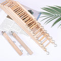 10 Pcs Wood Step Ladder for Bird, 3-10 Step Hanging Bird Ladder Parrot Cage Climbing Toy & Cylindrical Support for Parak