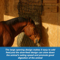 Yaocom 2 Set Wall Mount Hay Feeder for Horse Goats Hay Rack with Net