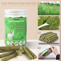 Bissap Timothy Hay Sticks for Rabbits 38PCS, Natural Timothy Grass Molar Teeth Stick Chew Toys for Bunnies Chinchillas G