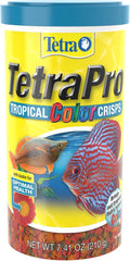 TetraPro Tropical Color Crisps Fish Food, 7.41 oz