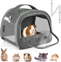 Bissap Guinea Pig Carrier Bag, Portable Small Animal Carrier Pouch for Hamster Chinchilla Rabbit Gerbil Hedgehog Sugar G