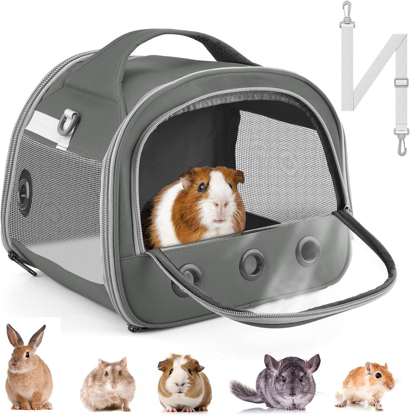 Bissap Guinea Pig Carrier Bag, Portable Small Animal Carrier Pouch for Hamster Chinchilla Rabbit Gerbil Hedgehog Sugar G