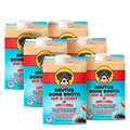 Brutus Beef Bone Broth for Dogs - All Natural Dog Bone Broth with LiquidChondroitin Glucosamine & Turmeric - Human Grade Dog Food Toppers for Picky Eaters - Tasty & Nutritious 16.9oz (Pack of 6)