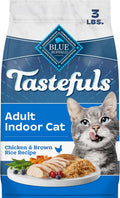 Blue Buffalo Tastefuls Adult Indoor Dry Cat Food, Chicken & Brown Rice, 3-lb Bag