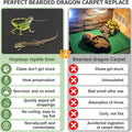 120 Gallon Reptile Terrarium Liner, Bearded Dragon Mat for 4x2x2 Enclosure