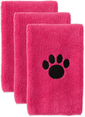 Bone Dry Pet Grooming, Embroidered Microfiber Towel Drying Collection, 15x30
