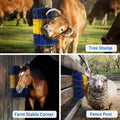 Livestock Scratching Brush, 4PCS Upgraded Cattle Scratcher with 24 Screws, Horse Brush for Grooming, Relieve Itching on 