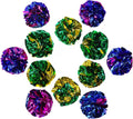 CHIWAVA 45PCS 1.6'' Mylar Cat Toy Ball Kitten Shiny Crinkle Crackle Balls