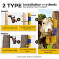 2PCS Livestock Scratching Brushes, Horse Scratcher Goat Brush Post