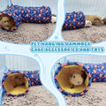 EAEDMY Guinea Pig Rat Ferret Hammock, Small Animal Corner Tunnel & Tubes & Bed for Hedgehog Piggy Chinchilla Hideout Toy