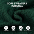Small Dog Sweater, Turtleneck Dog Christmas Sweater