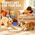 5 Pack Canvas Dog Flying Disc, 7.5in Floating Teeth Safe Fetch Toy for Medium Large Dogs