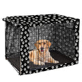 Pethiy Dog Crate Cover Durable Polyester Pet Kennel Cover Universal Fit for Wire Dog Crate - Fits Most 42 inch Dog Crates - Cover only-Black-42