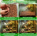 Riare 2LBS Organic Expanded Clay Balls Terrarium Substrate for Reptiles