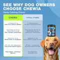 Hemp Calming Chews for Dogs Anxiety - Dog Calming Treats with Melatonin, Valerian Root, Chamomile Extract & Vitamin B Complex - Canine Chews for Vet Visits, Grooming, Travel, Thunderstorms, Fireworks