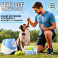 Automatic Ball Launcher for Small, Medium Dog/Puppy with 6 Small Tennis Balls, Free Training Guide Included w/Purchase