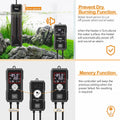 hygger Aquarium Heater 300W/500W/800W/1000W, Submersible Fish Tank Heater