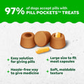 Greenies Pill Pockets Large Size Dog Treats, Peanut Butter, 7.9 oz