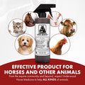Horse Wound Spray Refill Bottle with Trigger, 16 oz, No-Sting Wound Care