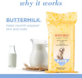 Burt’s Bees for Pets Gentle Cleansing Puppy Wipes with Buttermilk - Hypoallergenic, 98% Natural Origin Wipes That Gently Cleanse and Condition, Safe Formula, 50 Count