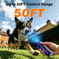 Dog Bark Deterrent Devices, Anti Barking Device for Dogs – Dual Ultrasonic (Fixed 25 kHz/Adaptive 20-30 kHz), Up to 50 F