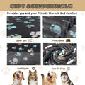 Rezutan Upgraded Flannel Blankets for Large Dogs & Cats, Grey 60" x 50"