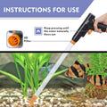 hygger Aquarium Gravel Cleaner, New Quick Water Changer with Air-Pressing Button Fish Tank Sand Cleaner Kit Aquarium Sip