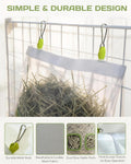 2Pcs Mesh Rabbit Hay Feeder Bag for Bunny, Guinea Pigs, Chinchillas