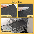 Pieviev Silicone Dog Cat Food Bowl Mat, Waterproof Raised Edge, 24'' x 16''