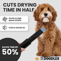 Dog Hair Dryer, High Velocity Blow Dryer & Pet Blower for Grooming