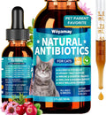 Woyamay Antibiotics for Cats, Natural Antibiotic for Allergy Relief, Urinary Tract Health, Itch Relief & Digestion Care, Cat Allergy Relief for Cats, Cat Immune Support Supplement, 2 Fl Oz