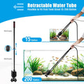 AQQA Aquarium Gravel Cleaner, 6-in-1 Fish Tanks Gravel Vacuum Cleaner Set