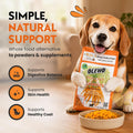 Olewo Original Carrots for Dogs – Fiber for Perfect Poop, Dehydrated Dog Food Toppers for Picky Eaters, Natural Skin & Coat Support, Multivitamin, Probiotics for Digestive & Gut Health, 1 lb