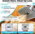 Dog Grooming Vacuum Kit, 5-in-1 Pet Hair Vacuum with Clipper