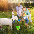 2PCS Goat Ball Toy with 3 Lights, Interactive Flying Saucer Disc Ball for Goat Dog Horse Enrichment Play Toy for Farm Sh