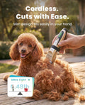 oneisall Dog Clippers Low Noise, 2-Speed Quiet Dog Grooming Kit Rechargeable Cordless Pet Hair Clipper Trimmer Shaver for Small and Large Dogs Cats Animals (Gold)