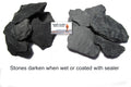 Natural Slate Stone -1/2 to 1 inch. Perfect Size for Miniature or Fairy Gardens, Aquariums, Reptiles, Terrariums, Model 