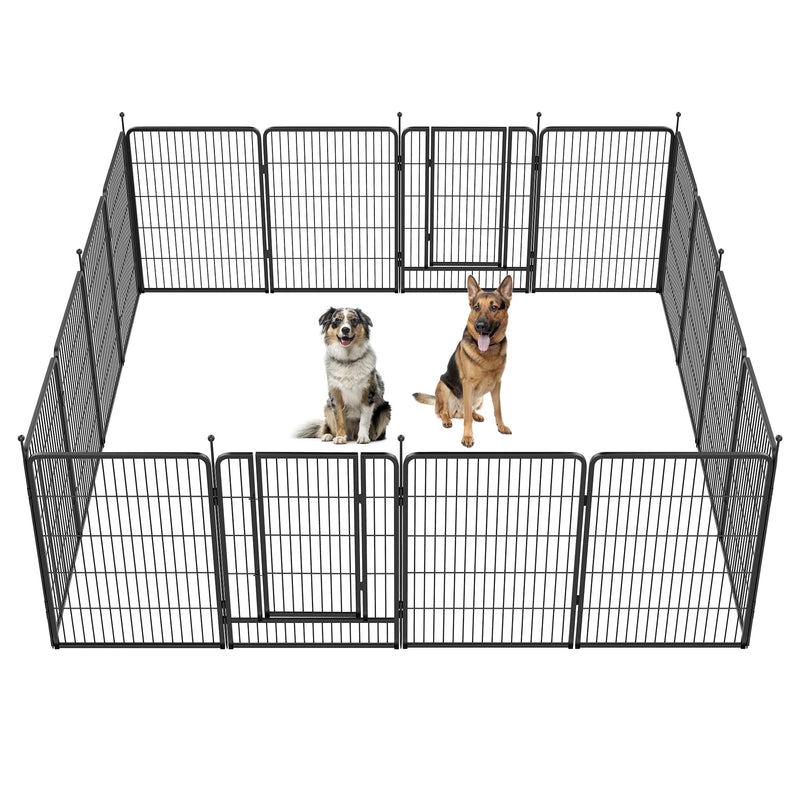 FXW Instant Unleashed Dog Playpen, Portable Pet Fence for Outdoor, RV Trips, and Camping, 40inch, 16 Panels for Medium and Large Dogs│Patented