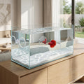 Betta Fish Toys Set - Floating Betta Mirror with Ball & 2 Training Ring Hoop, Interactive Enrichment Toys for Fish Tank 